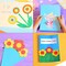 6 Pieces Craft Holes Punch 1 Inch Paper Punchers Scrapbook Punches with 10 Pieces Craft Sticker Paper, Round, Star, Square, Heart, Flower, Wave Circle Shape